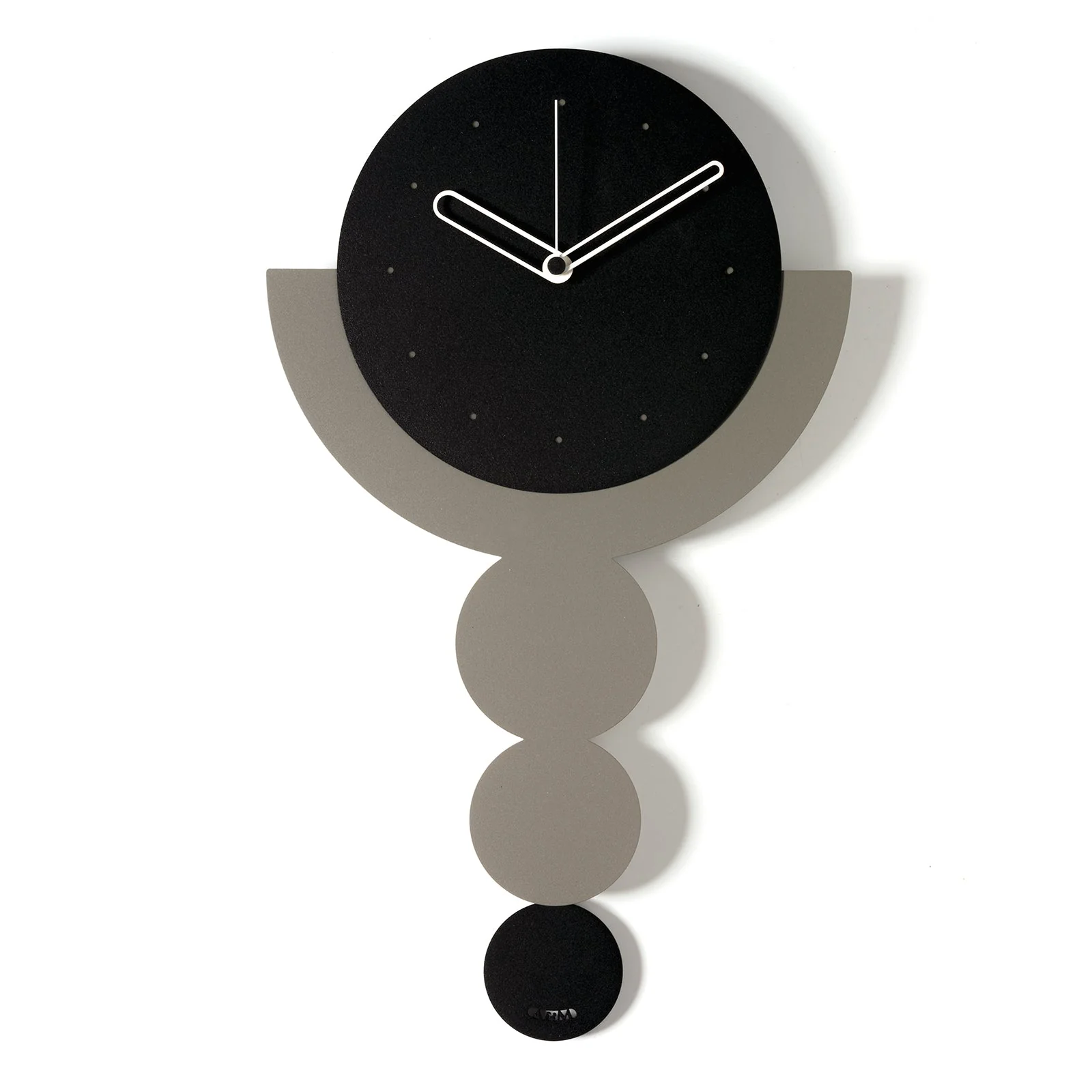 ARTI & MESTIERI Orologio a Pendolo Trilogy Nero Fango Nero 49,5x29cm