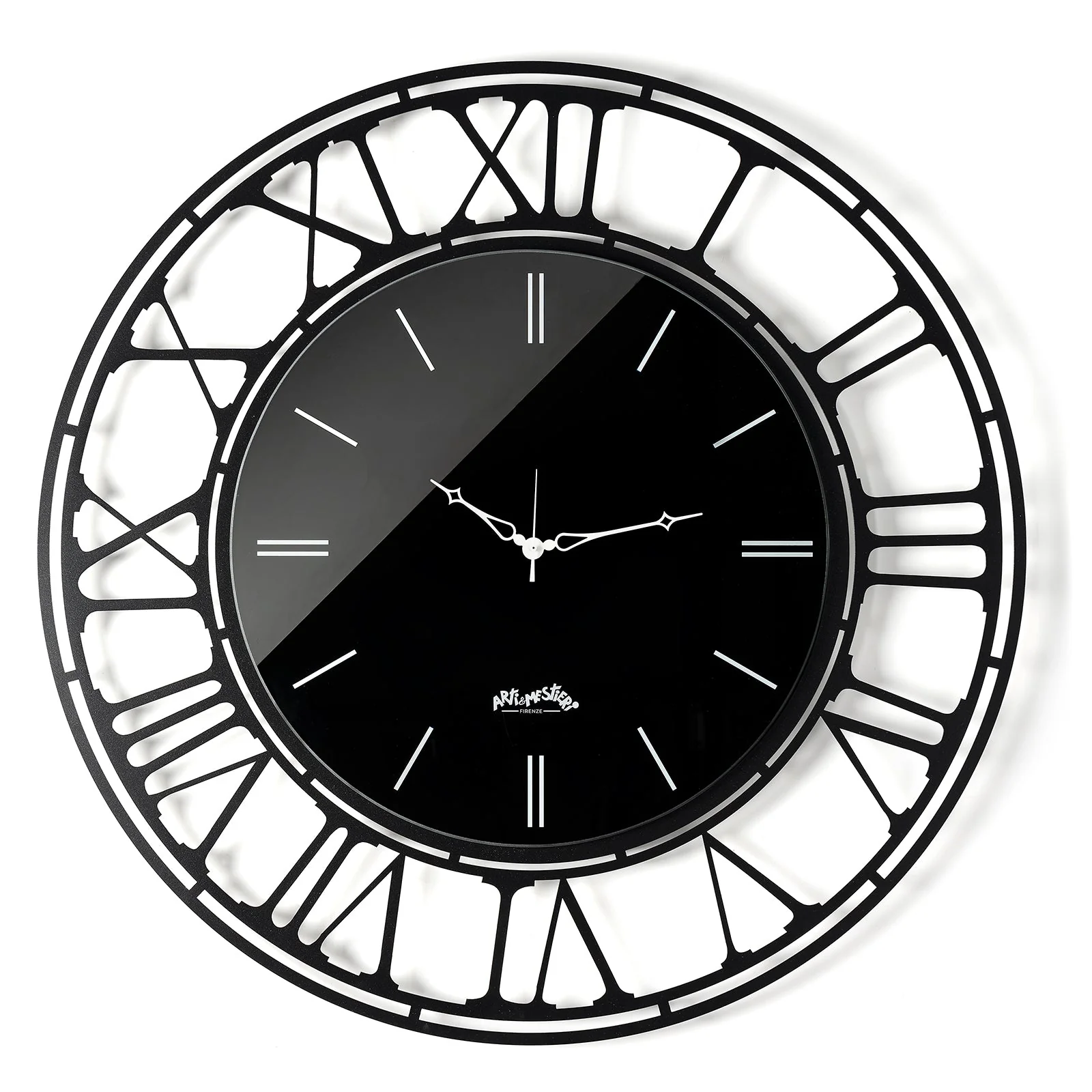 ARTI & MESTIERI Orologio da Parete Axis 90 90cm Nero | Crystal Luxe Nero