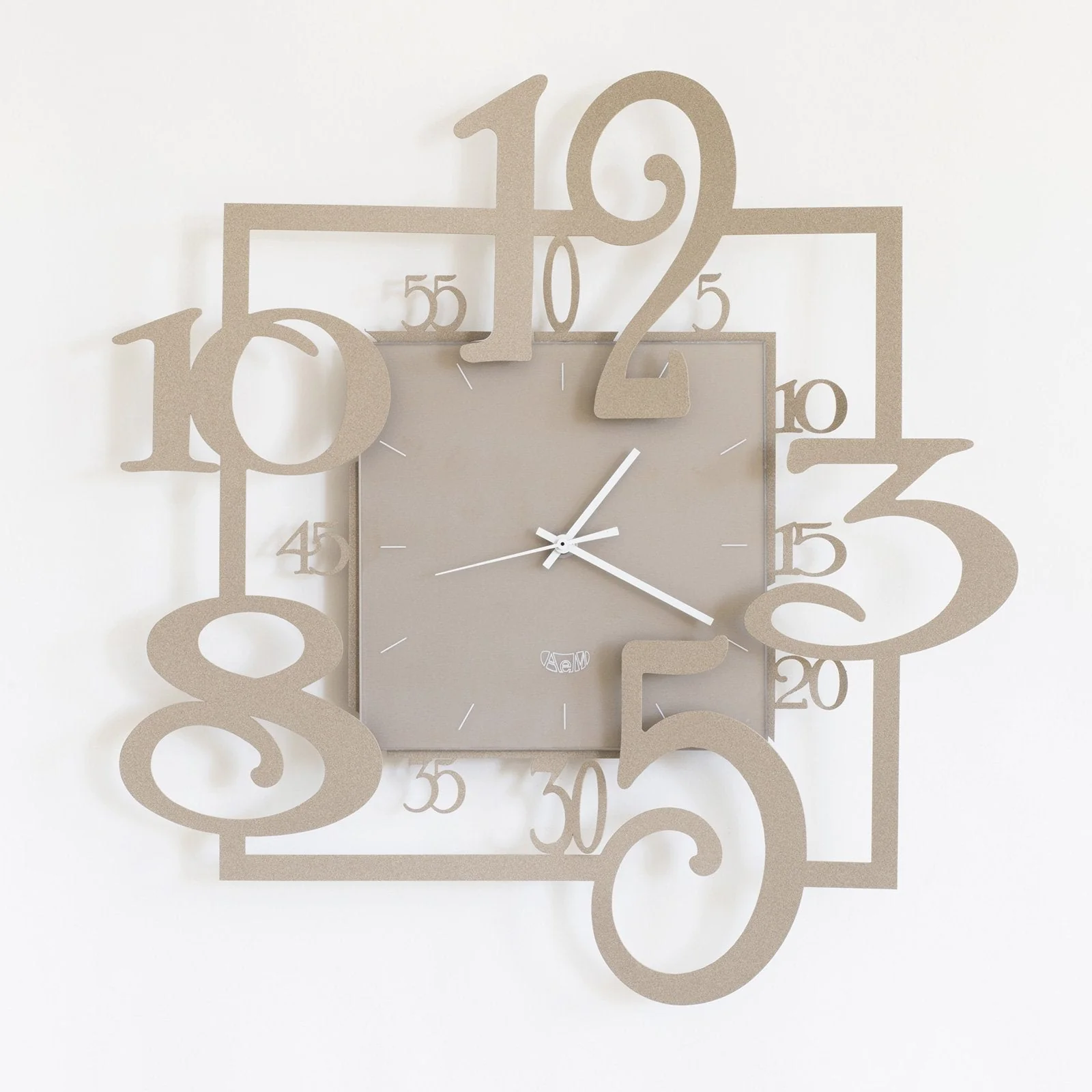 ARTI & MESTIERI Orologio da Parete Particolare Amos Beige