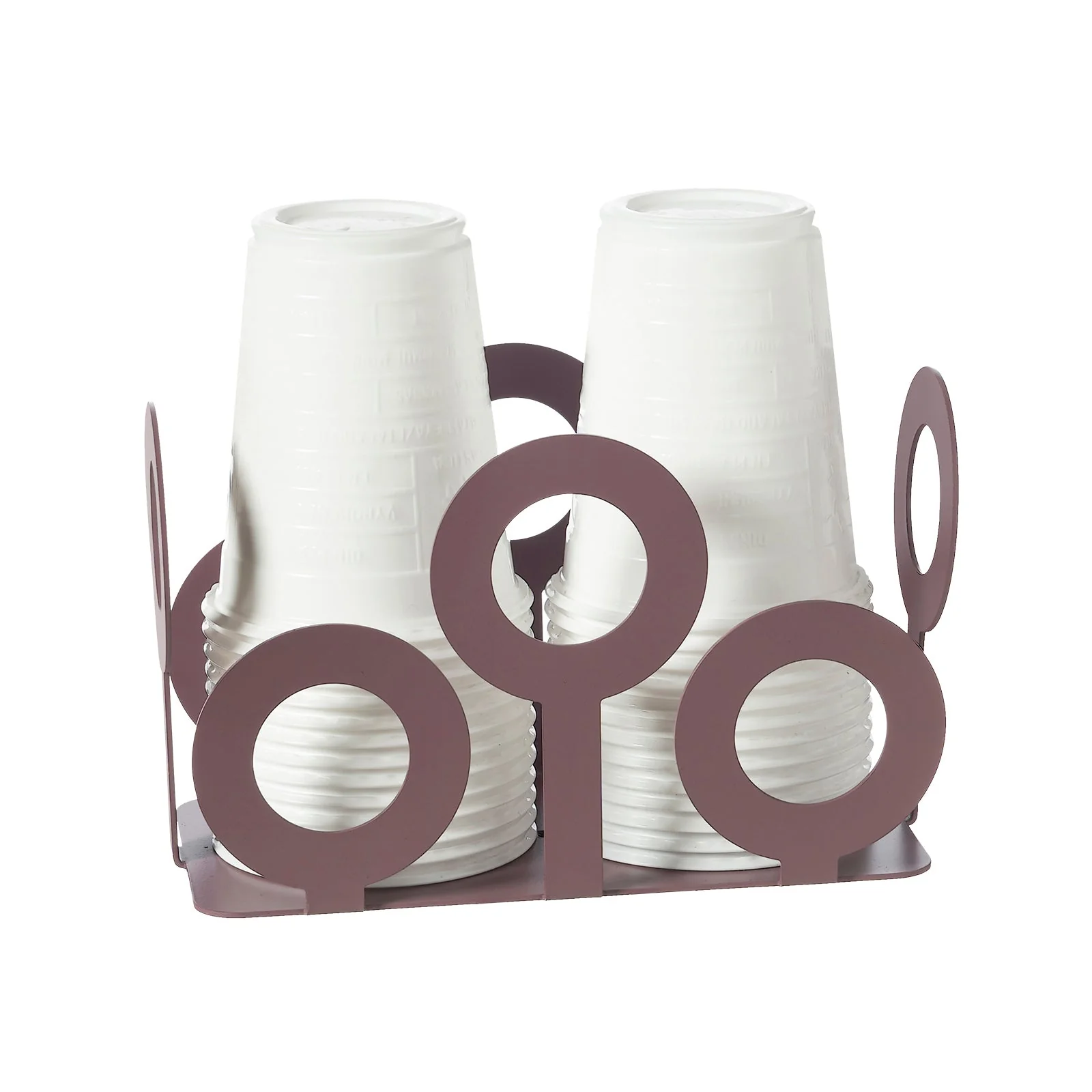 ARTI & MESTIERI Porta Bicchieri Bollicine Viola Ametista 10x16cm