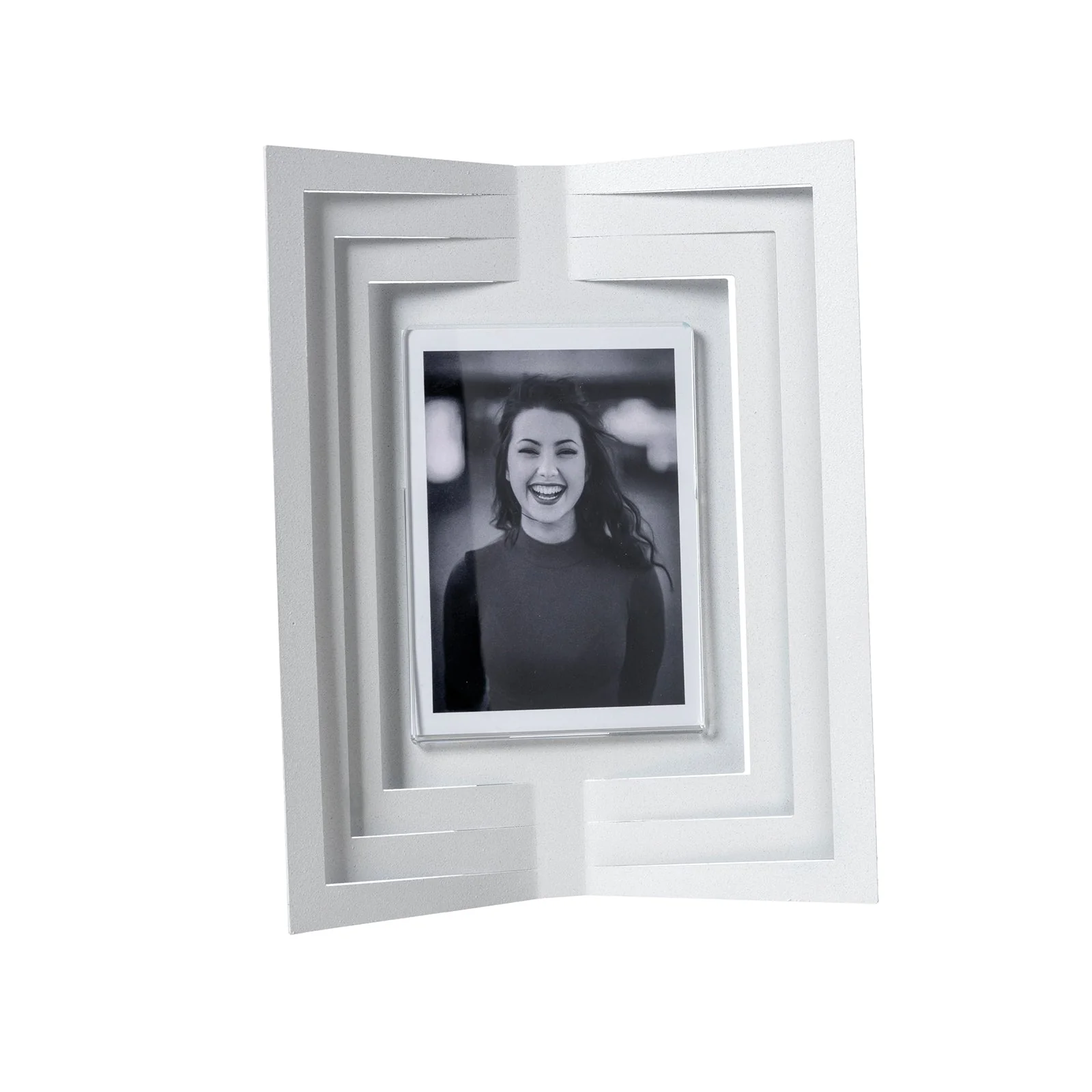 ARTI & MESTIERI Portafoto di Design Vibra Piccolo Bianco Marmo