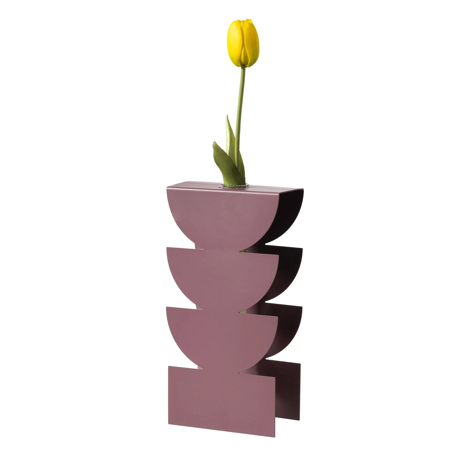 ARTI & MESTIERI Vaso Portafiore Decorativo Memphis Viola Ametista 25x12,5cm