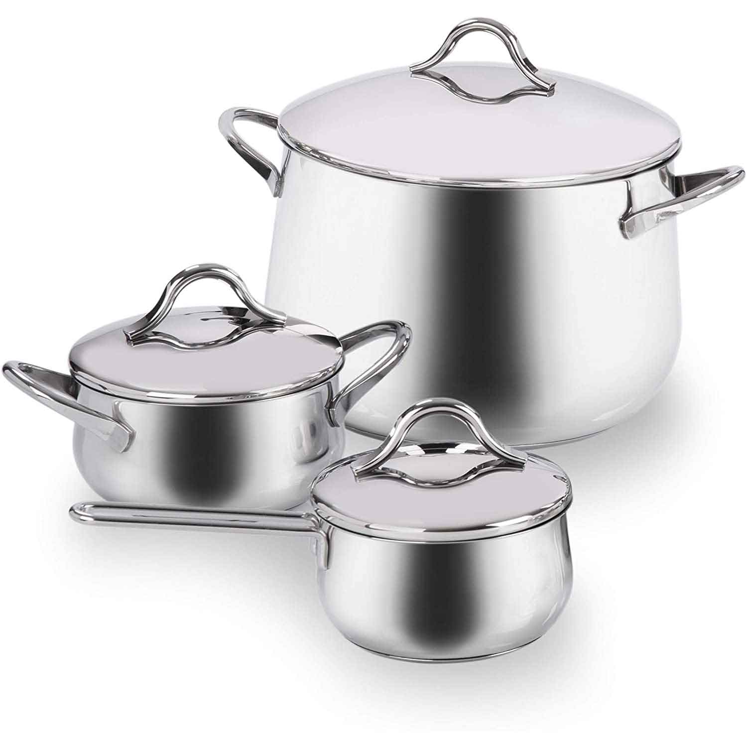 BARAZZONI Mediterranea Batteria Pentole 24 Pezzi Acciaio Inox Made in Italy - Image 6