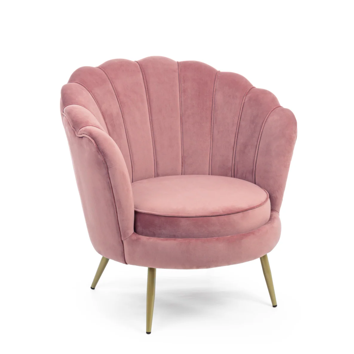 BIZZOTTO - Poltrona Giliola Salotto Rosa Antik Velluto 0743684