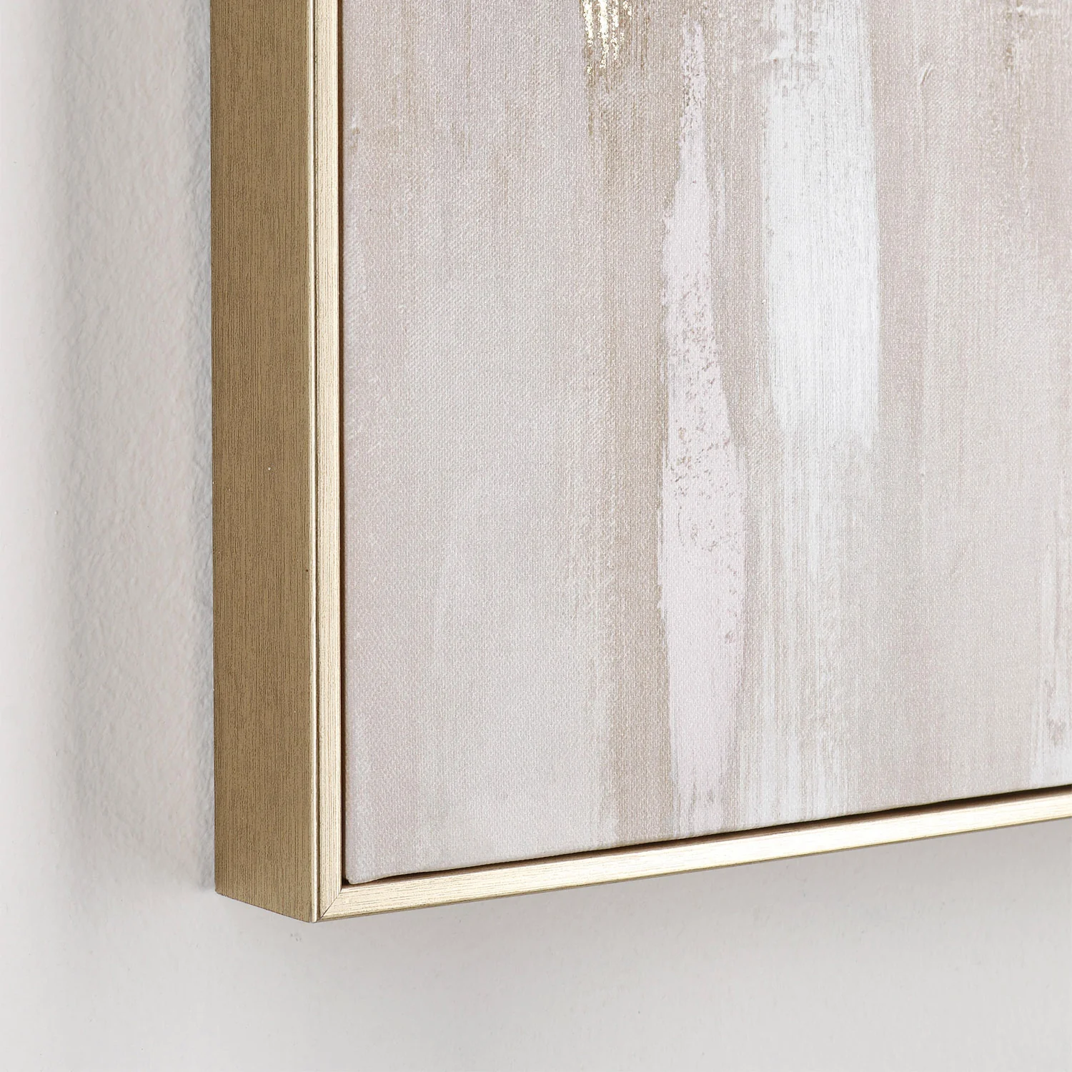 BIZZOTTO Quadro Dipinto su Tela Hannes Astratto Sfumature Oro 90x60cm - Image 3
