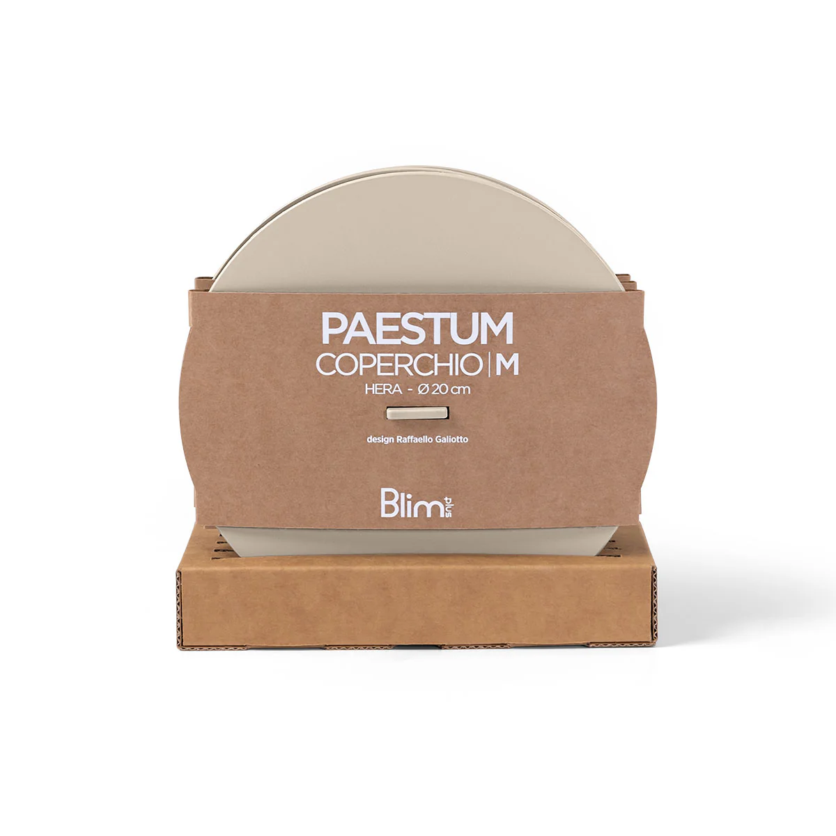 BLIM PLUS Coperchio per Ciotola Paestum M 20cm Moka Grey Grigio Made in Italy 100% Riciclabile - Image 2