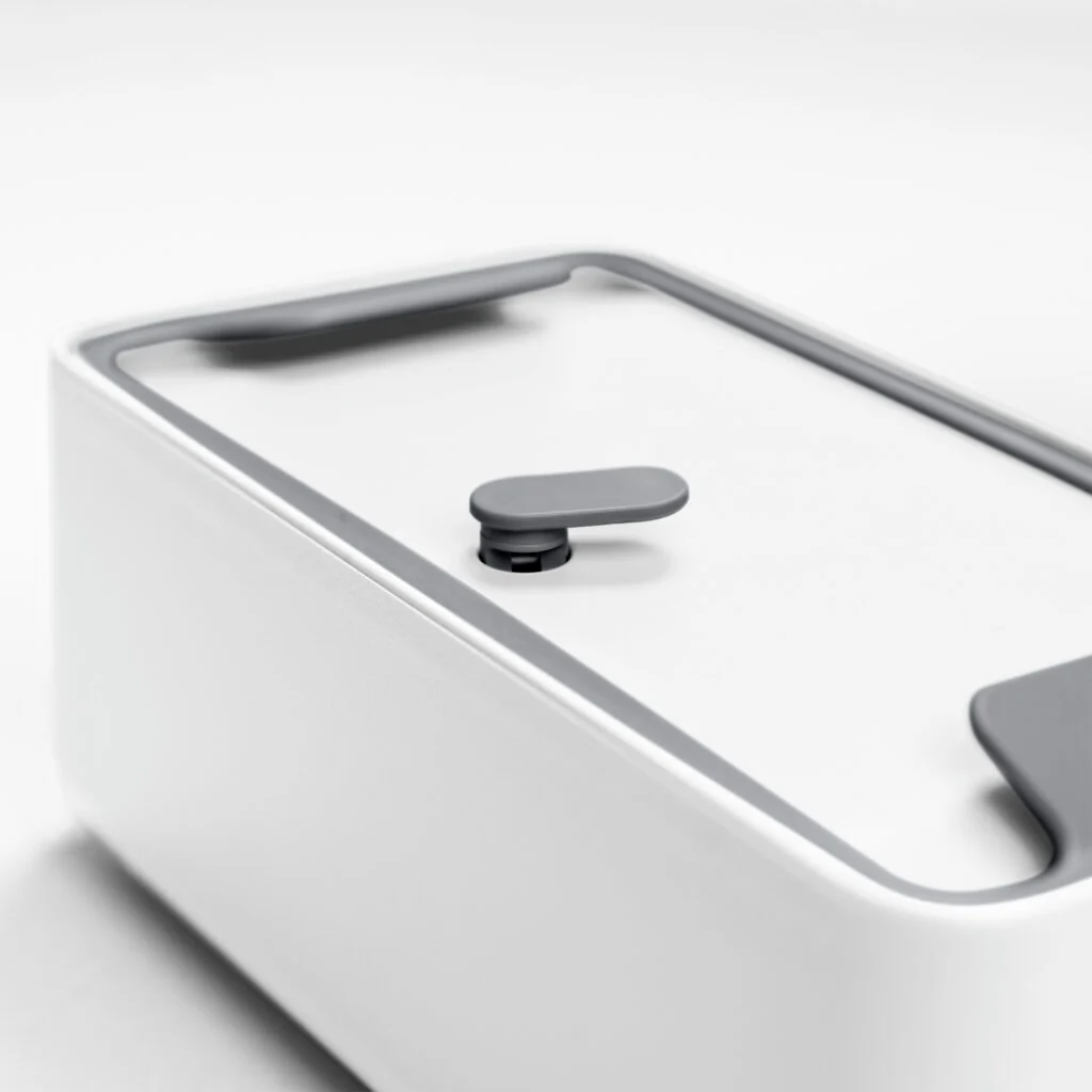 BLIM PLUS Lunchbox Porta Pranzo Bauletto M 18x17,5cm Arctic White Bianco Made in Italy 100% Riciclabile - Image 7
