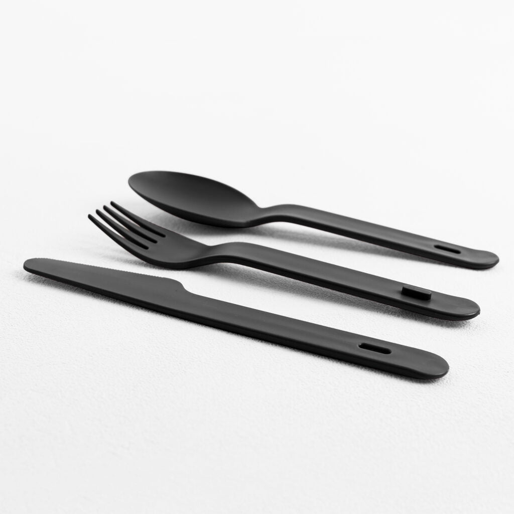 BLIM PLUS Lunchbox Porta Pranzo Bauletto M 18x17,5cm Carbon Black Nero Made in Italy 100% Riciclabile - Image 8