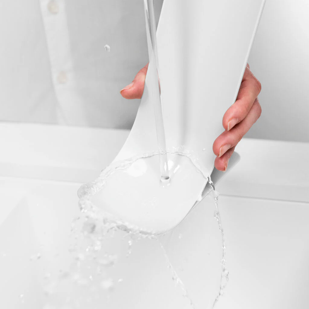 BLIM PLUS Poggiamestoli Stand 18cm Arctic White Bianco Made in Italy 100% Riciclabile - Image 3