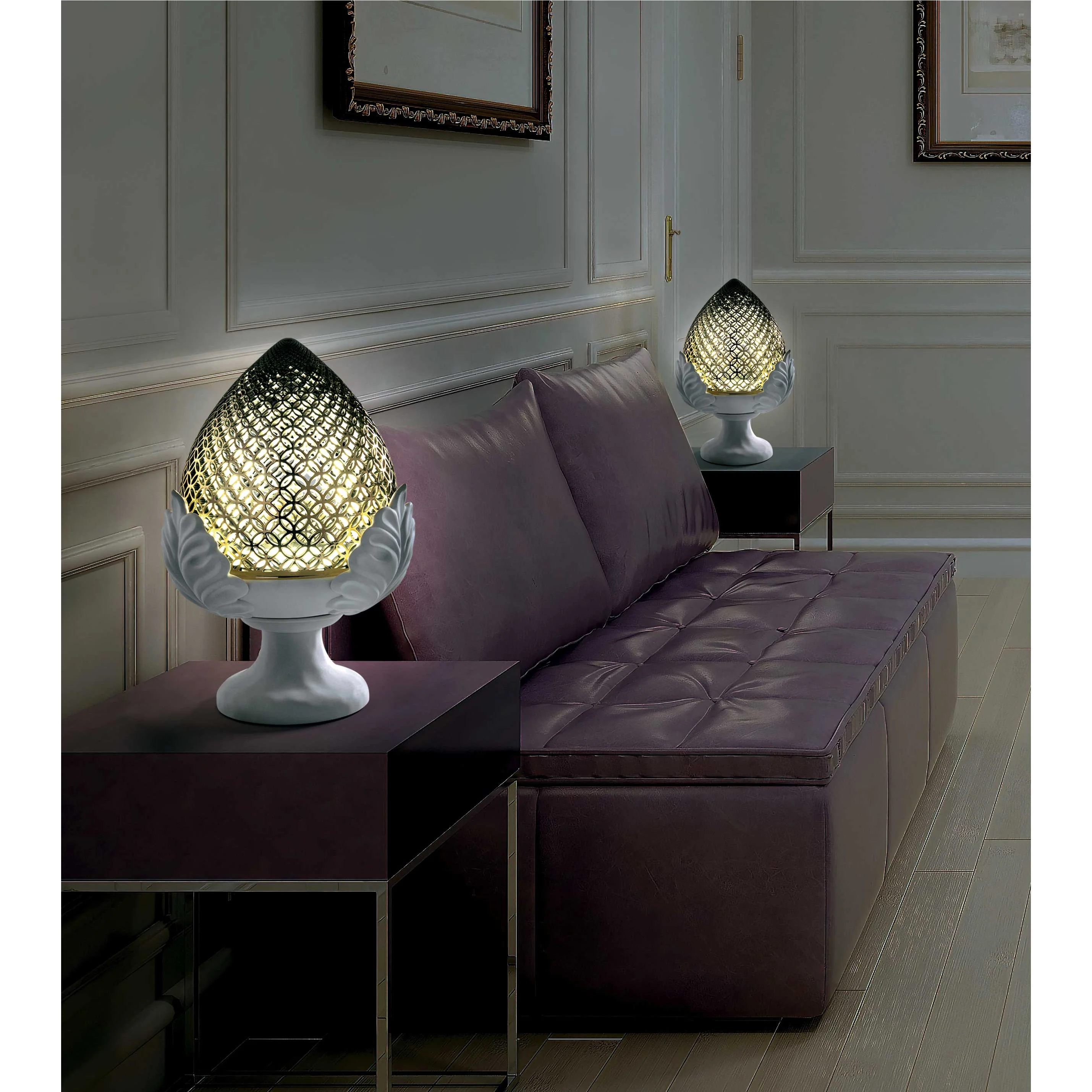 BONGELLI PREZIOSI Lampada Pomo Pumo Pugliese 30cm Oro Marmorino - Image 5