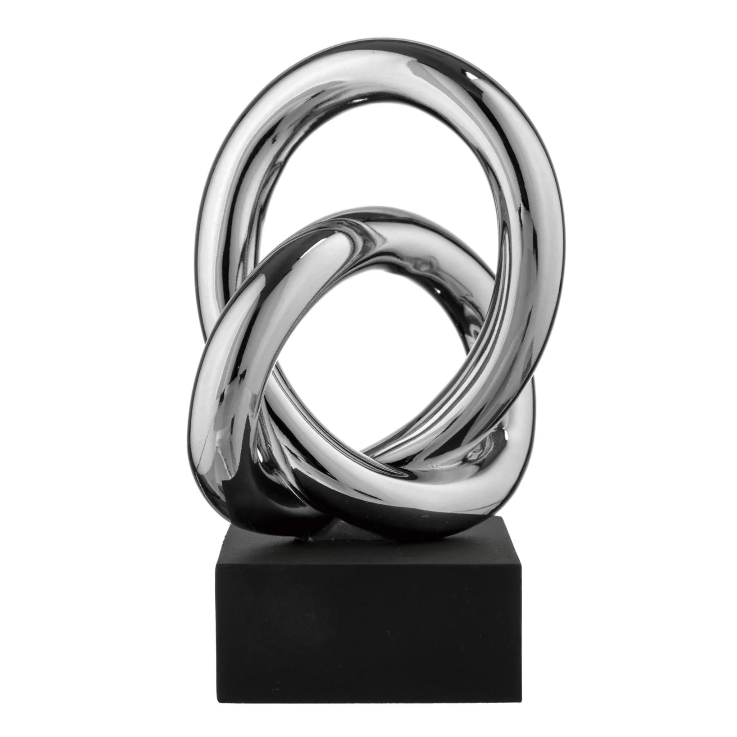 BONGELLI PREZIOSI Nodo Alto Base Nera Argento 15cm Marmorino