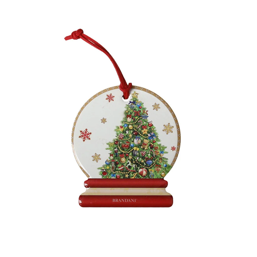 BRANDANI Christmas Decorazione Sottomoka Set 4 Pezzi 9,5x8,5cm Tavola di Natale - Image 4
