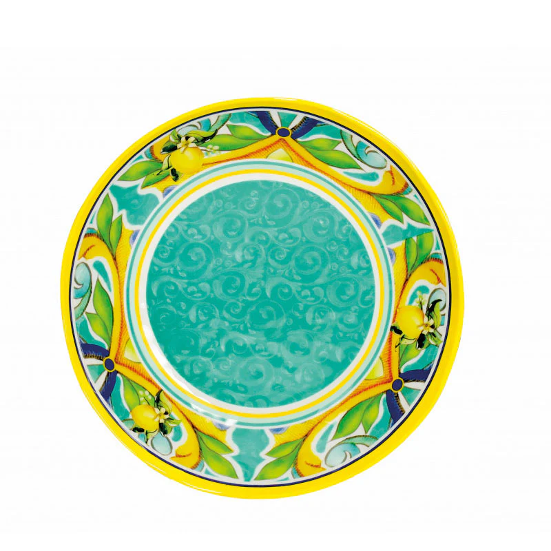 BRANDANI Piatto Fondo Citrus in Melamina 21,5cm Set 6 Pezzi Servizio Tavola - Image 2