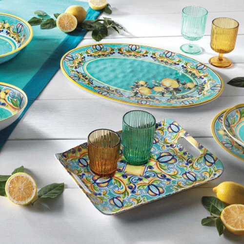 BRANDANI Vassoio Piatto Ovale Citrus 50x36cm Melamina - Image 2