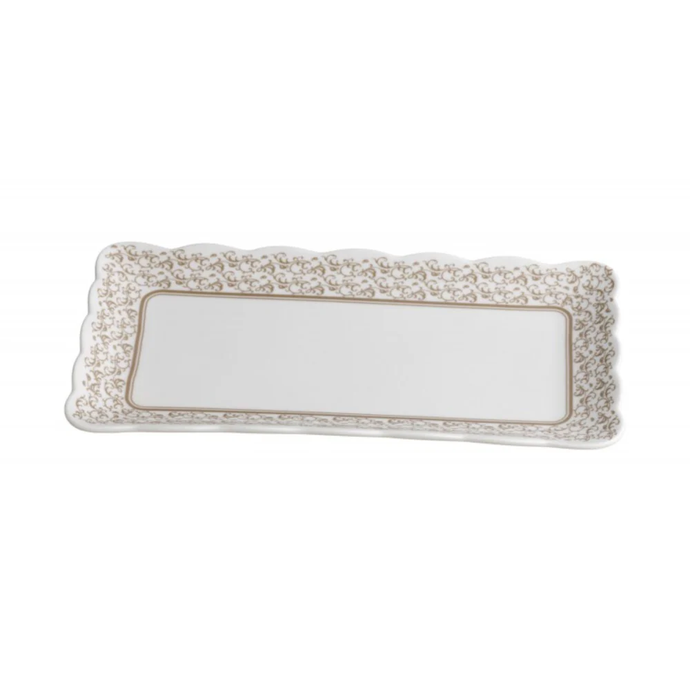 BRANDANI Vassoio Vassoietto Riccioli di Fata 25x13cm Porcellana