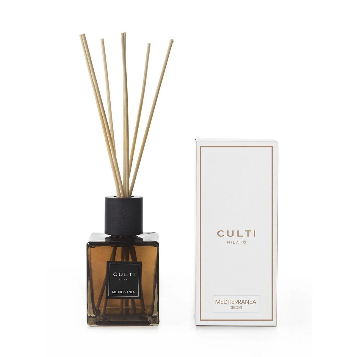CULTI MILANO Profumatore Diffusore Decor con Bastoncini 500ml Mediterranea