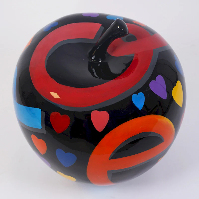 DRIMMER Love Mela Decorativa Nera 50cm Poliresina - Image 2