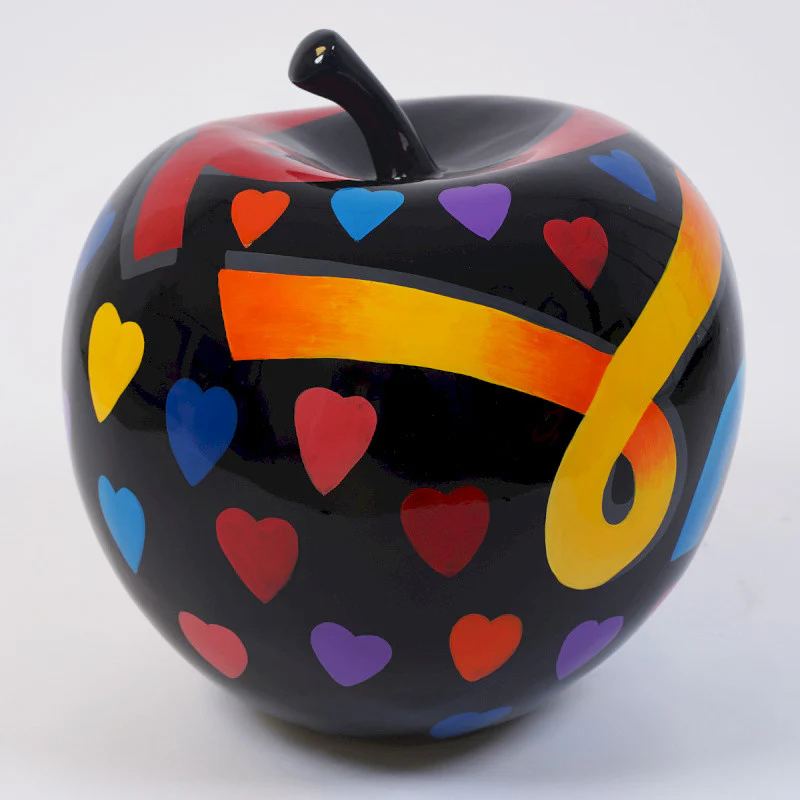 DRIMMER Love Mela Decorativa Nera 50cm Poliresina - Image 3