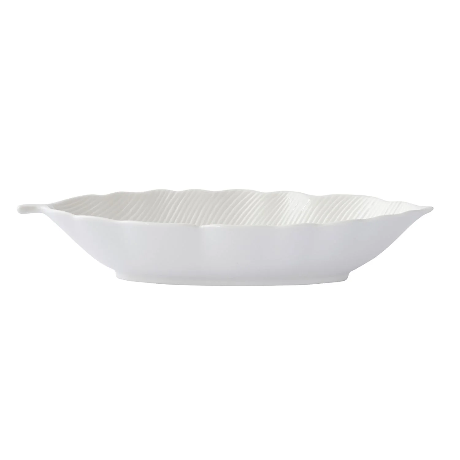 EASY LIFE Leaves Ciotola Coppa Foglia 30x13cm Porcellana Bianco