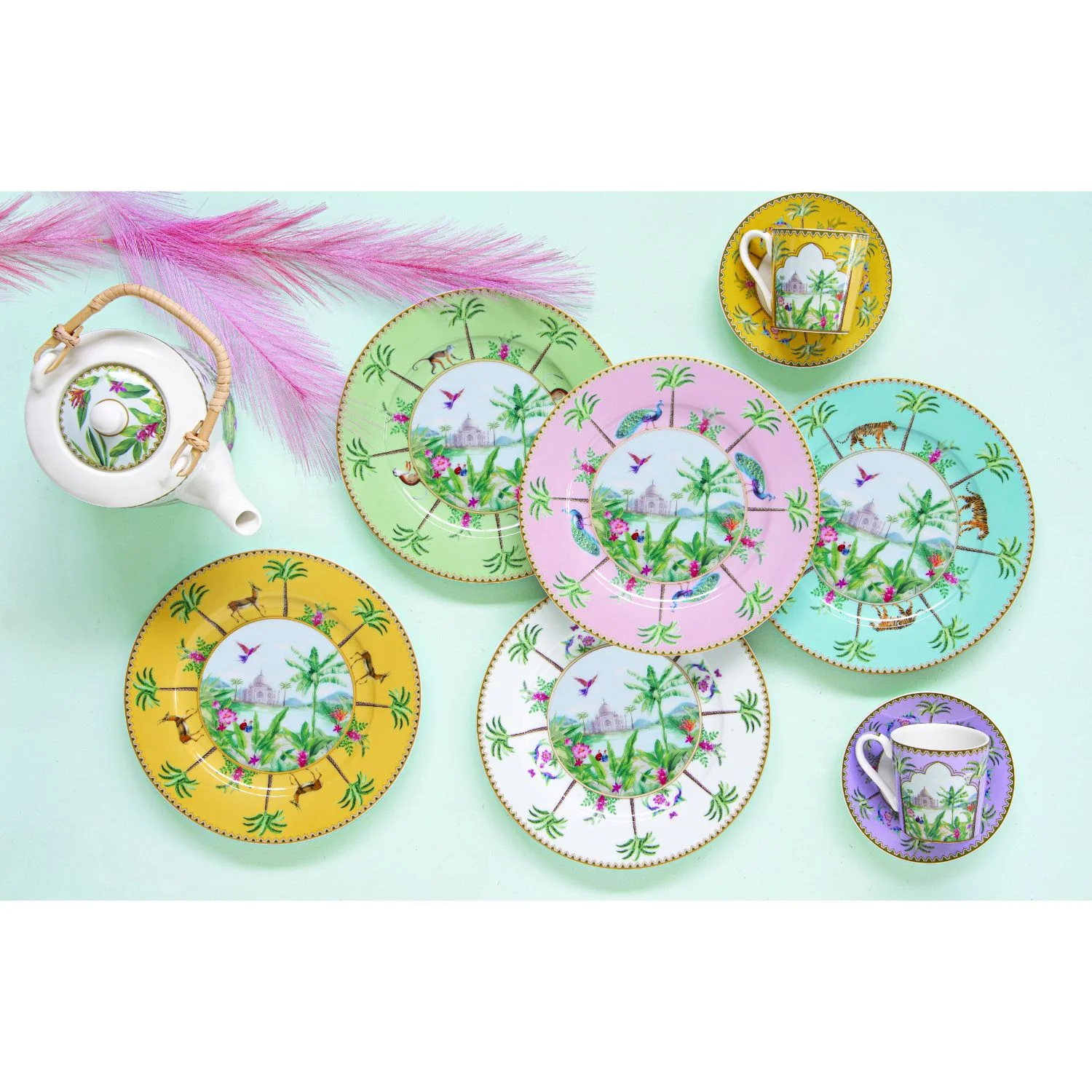 EASY LIFE Paradise Sauvage Set 2 Pezzi Tazze Mug 300ml Porcellana - Image 4