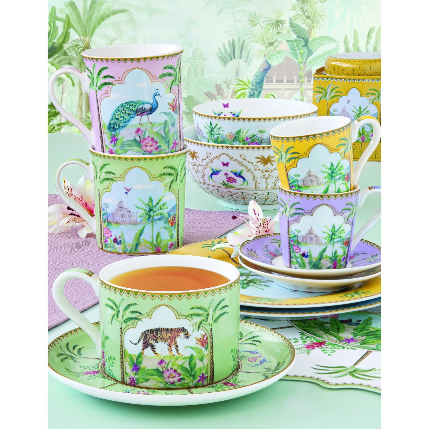EASY LIFE Paradise Sauvage Set 2 Pezzi Tazze Mug 300ml Porcellana - Image 5