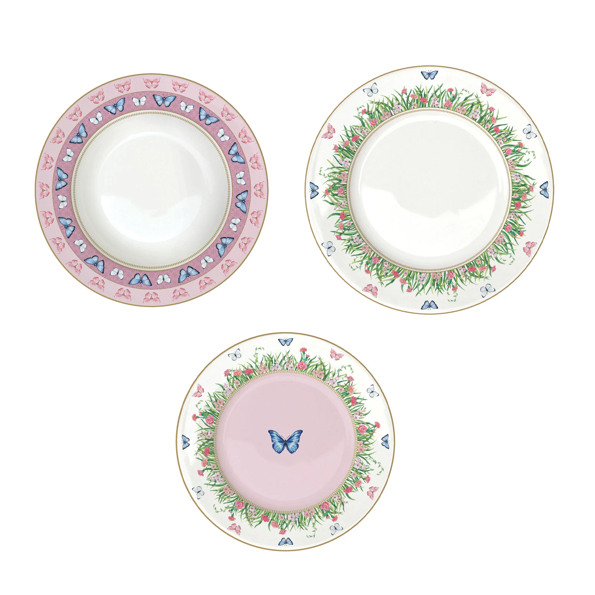 EASY LIFE Spring Parade Servizio Tavola Piatti Set 18 Pezzi Porcellana