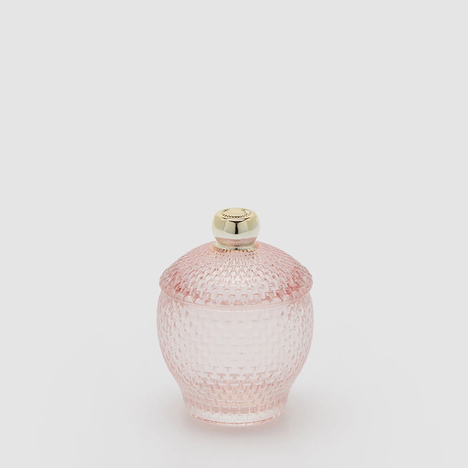 EDG Enzo De Gasperi Scatola Contenitore Micro Quadretti 11,5x8,5cm Rosa Vetro
