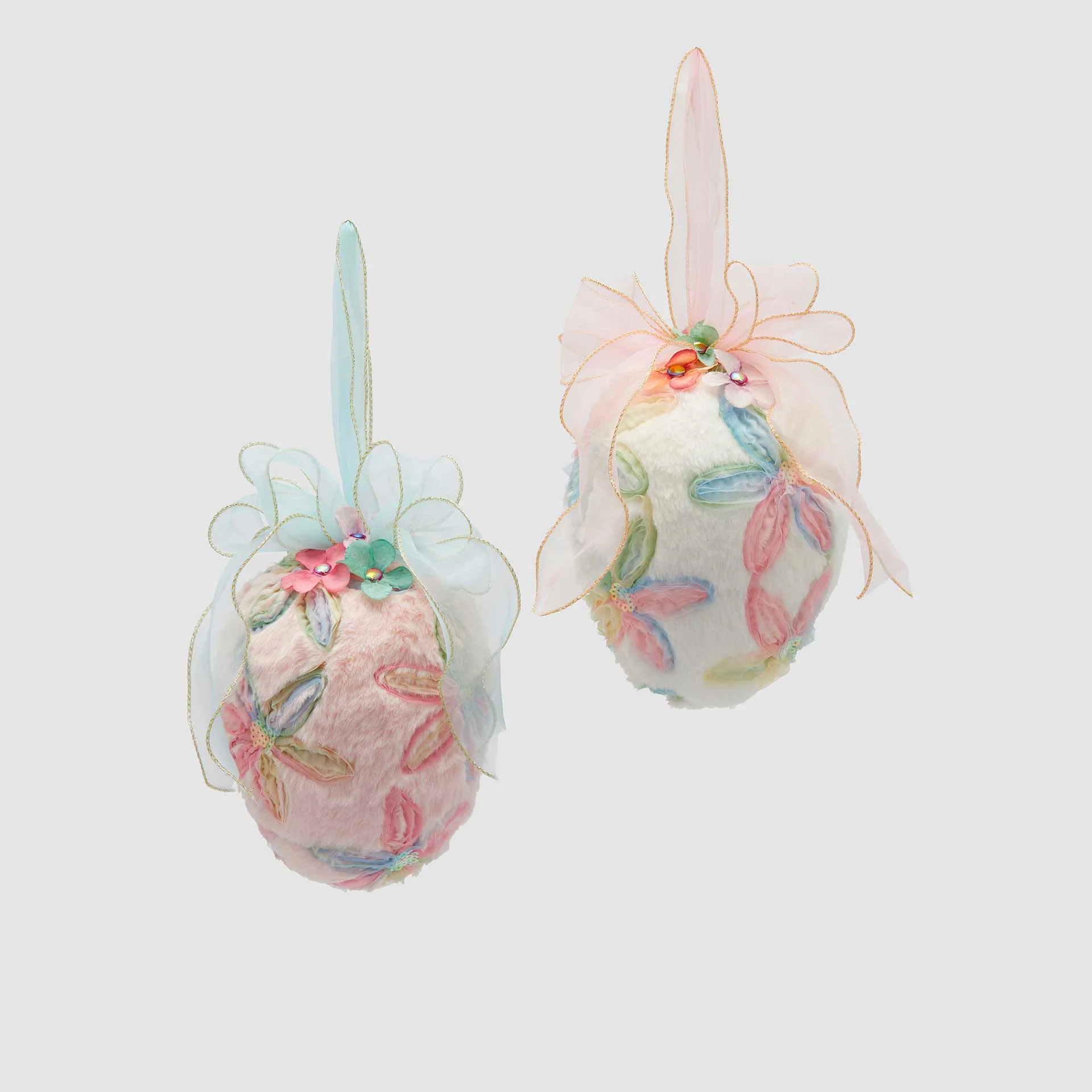 EDG Enzo De Gasperi Uovo di Pasqua da Appendere con Fiocco Blu 20x15cm - Image 2