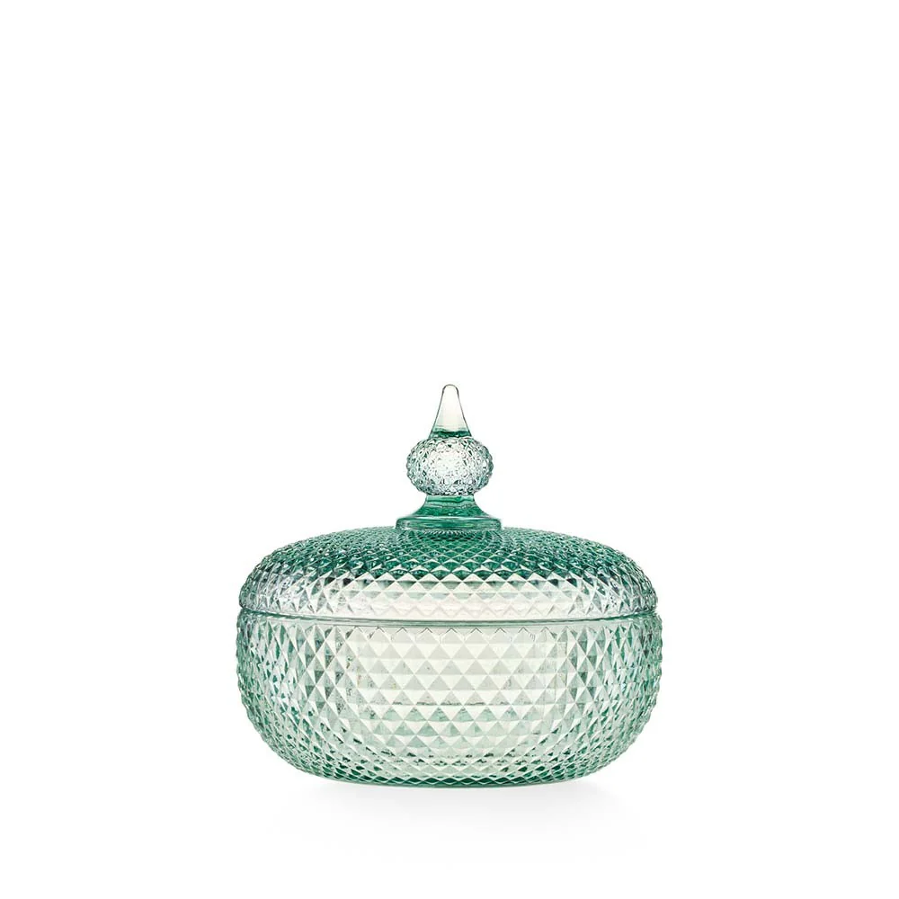 EMÒ ITALIA Convivium Scatola Porta Oggetti Verde 12,5X14cm Vetro