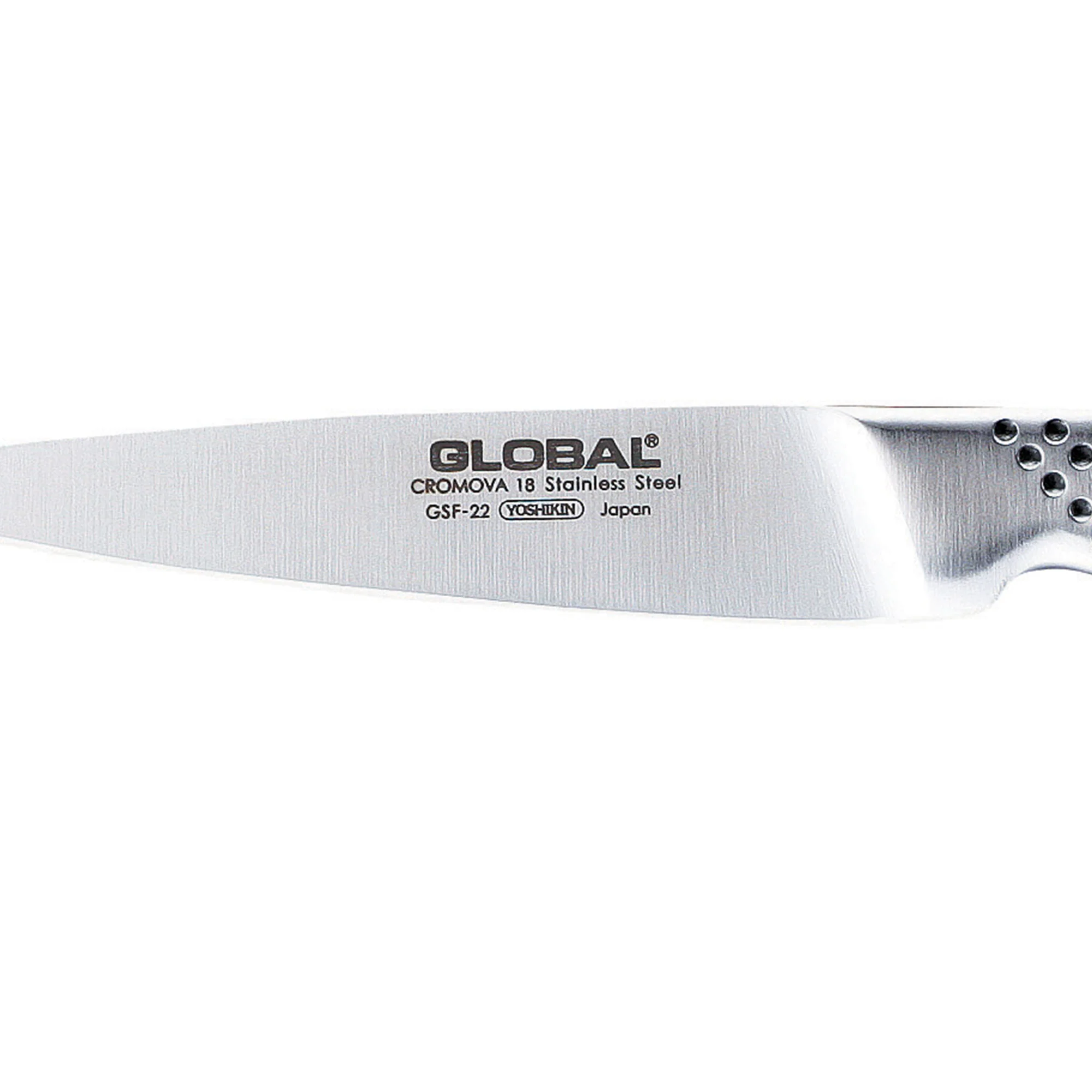 GLOBAL Coltello Spelucchino Dritto 11cm in Acciaio Inox Cromova 18 GSF-22 - Image 3