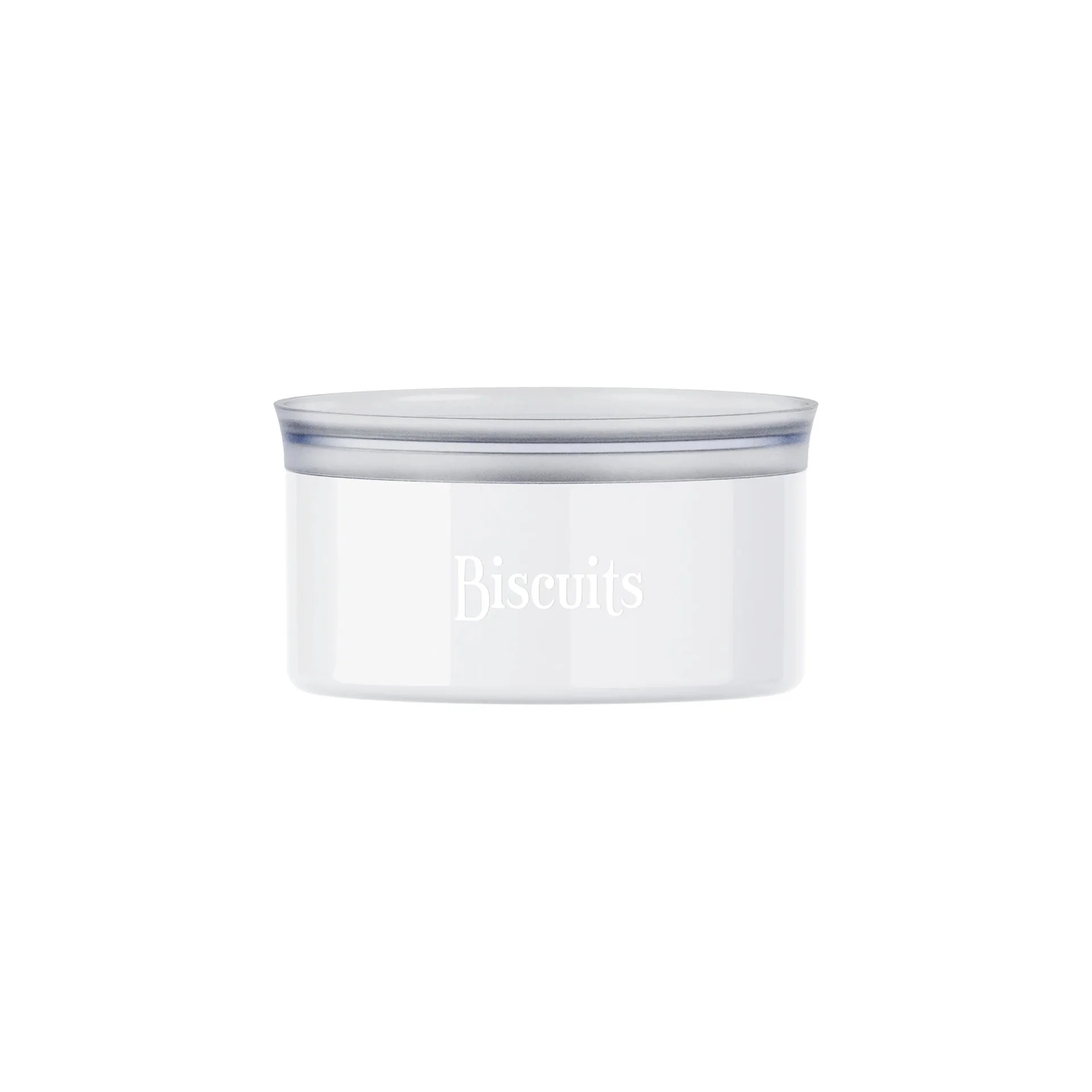 GUZZINI Barattolo Ovale Salvafreschezza per Biscotti 2L Plastica Bianco Latte