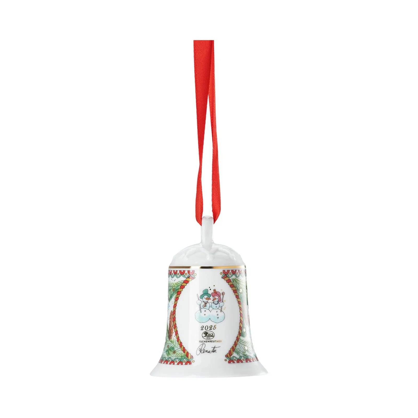 HUTSCHENREUTHER Addobbo Campanella di Natale Edizione Limitata 2025 Porcellana - Image 2