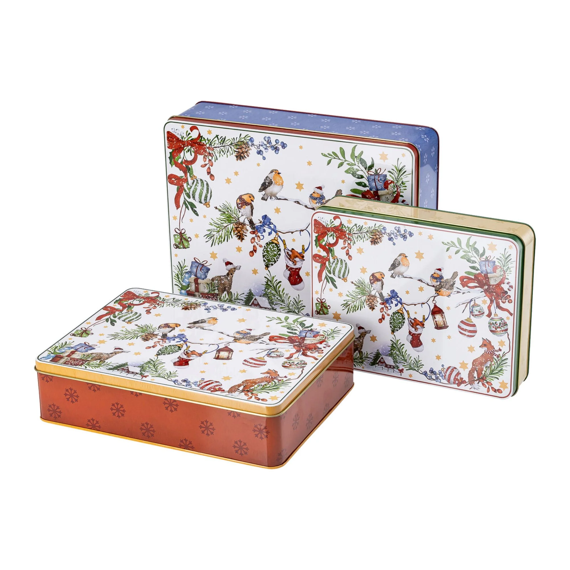 HUTSCHENREUTHER - Set 3 scatole biscotti Rettangolare Natale Sammelserie - Image 5
