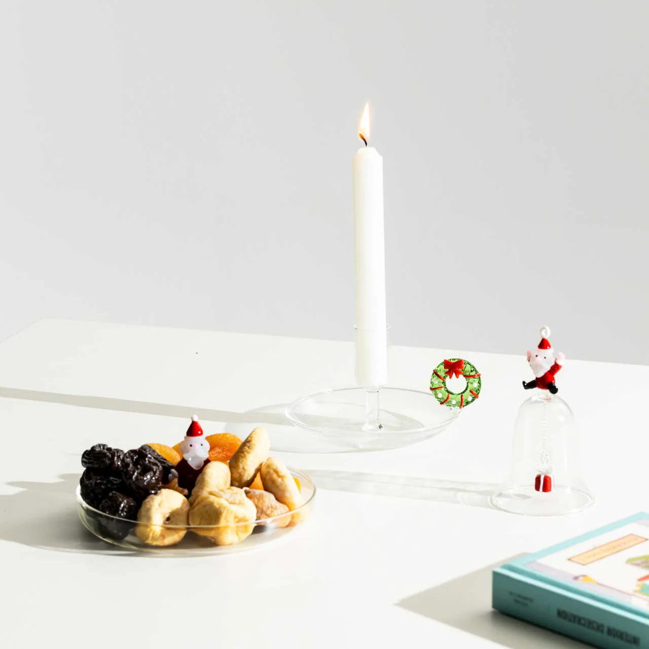 ICHENDORF Christmas Tales Campana Babbo Natale 11,5cm Vetro Borosilicato - Image 2