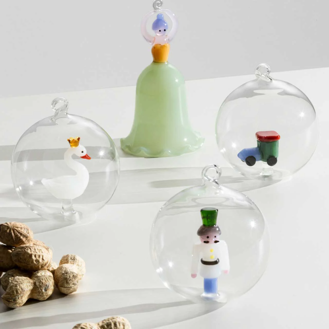 ICHENDORF Schiaccianoci Campana Ballerina 12cm Vetro Borosilicato - Image 2