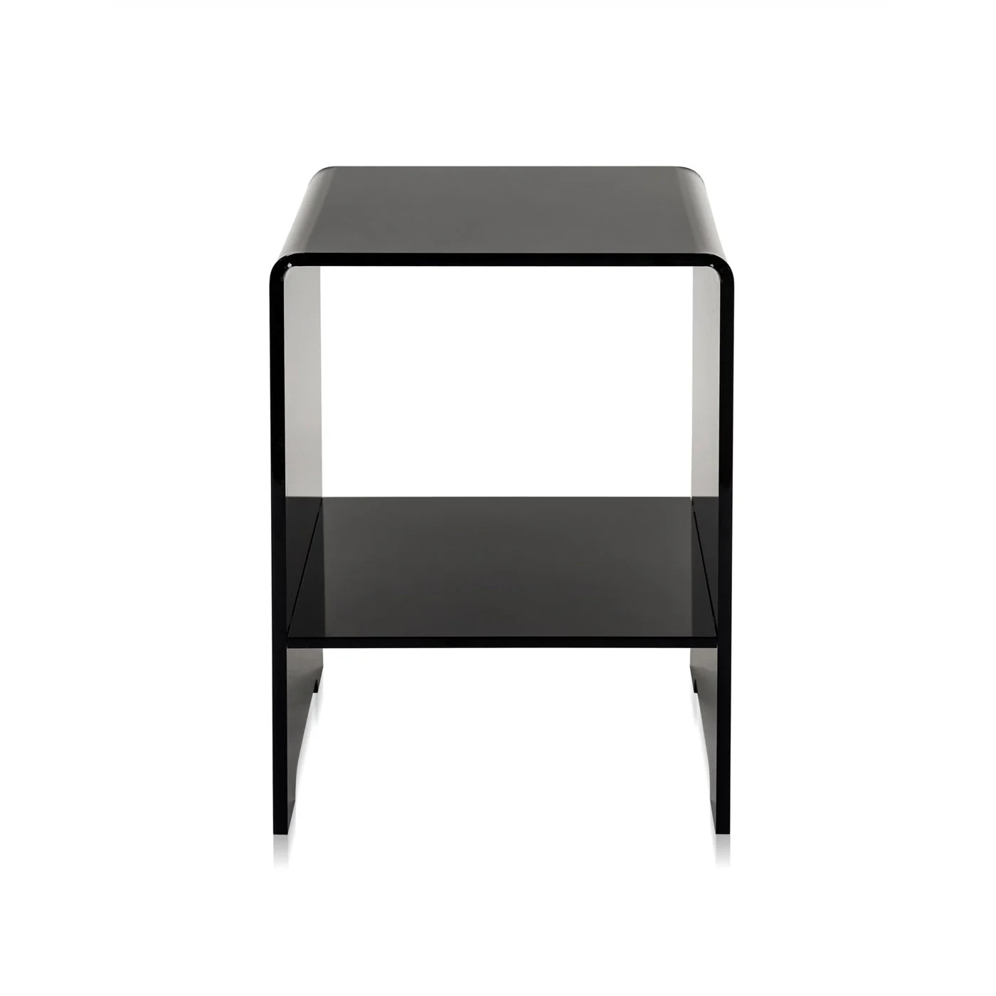 iPLEX Accanto Tavolino Comodino in PMMA Nero 32x45cm Made in Italy - Image 2