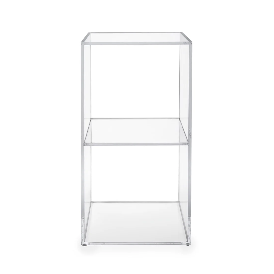 iPLEX Clio Cubo Double da Terra Scaffale Portaoggetti 30x60cm Made in Italy PMMA - Image 2