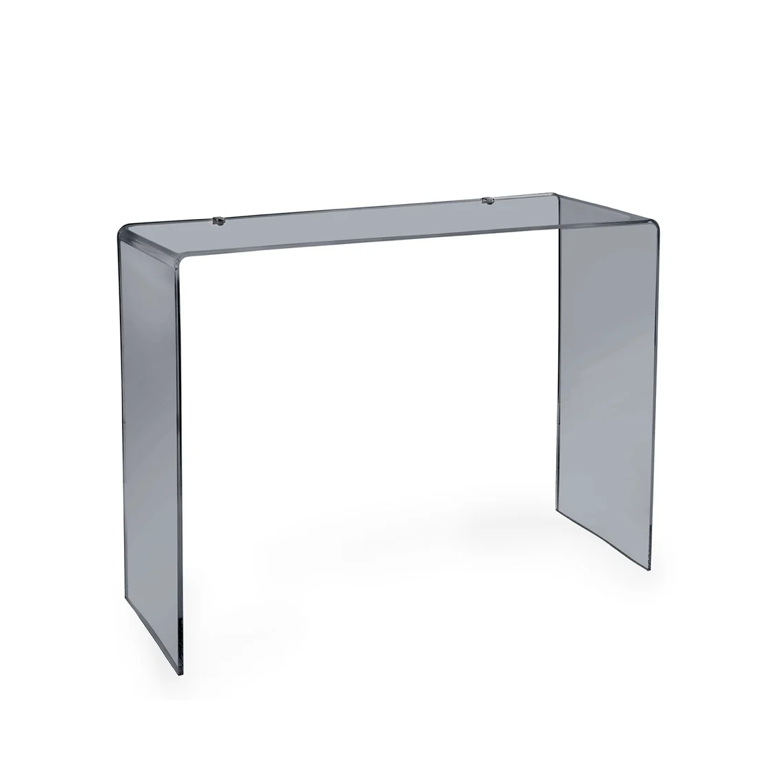 iPLEX Milvio Consolle in PMMA 75x100cm Fumè Trasparente Made in Italy - Image 3