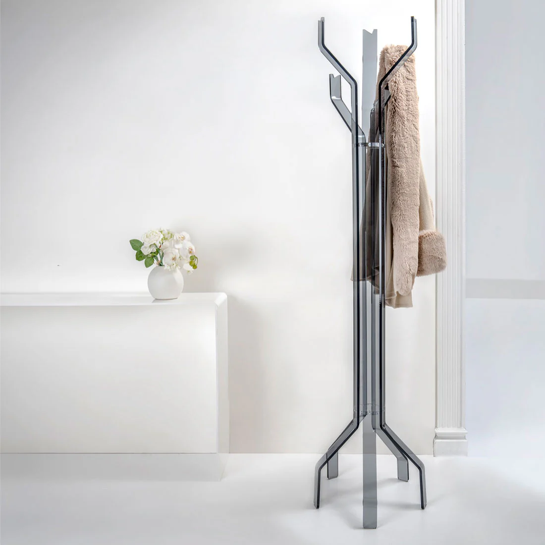 iPLEX Pentadress Appendiabiti in PMMA Fumè Grigio 180cm Made in Italy - Image 2