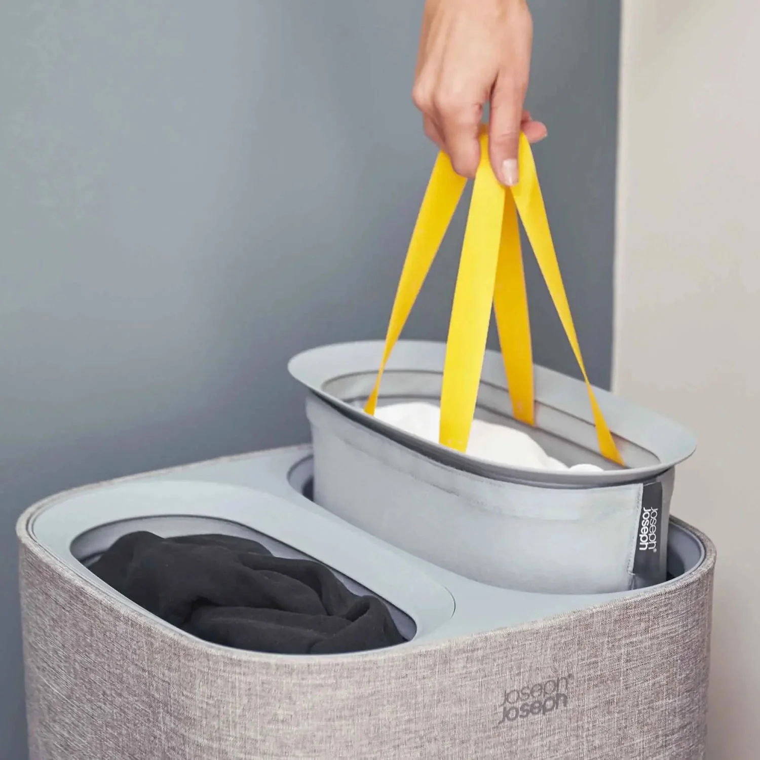 JOSEPH JOSEPH Tota 60L Cesto da Biancheria per Panni Sporchi 71x39,5cm Grigio - Image 2