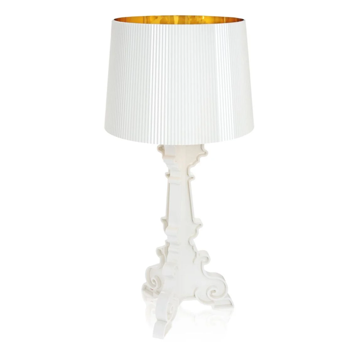 KARTELL Bourgie Lampada da Tavolo Bianco e Oro 78cm Policarbonato 2.0 - Image 3