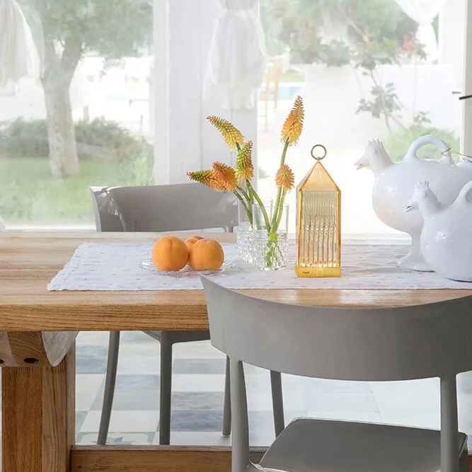 KARTELL Lantern Lampada da Tavolo Trasparente 31cm PMMA - Image 5