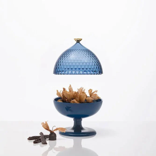 KARTELL Pumo Pomo Pugliese Contenitore 29cm Blu Azzurro PMMA - Image 2