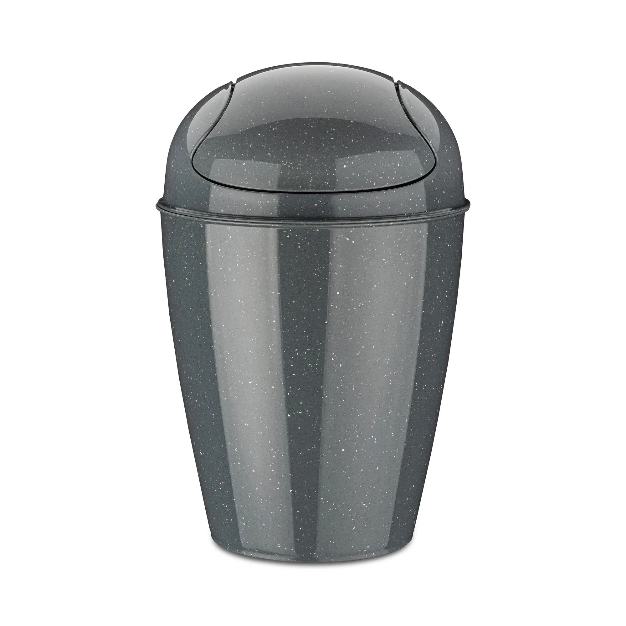 KOZIOL Cestino Pattumiera Gettacarte Piccolo da Bagno DEL XS 24cm 2L Grigio Plastica 100% Riciclata