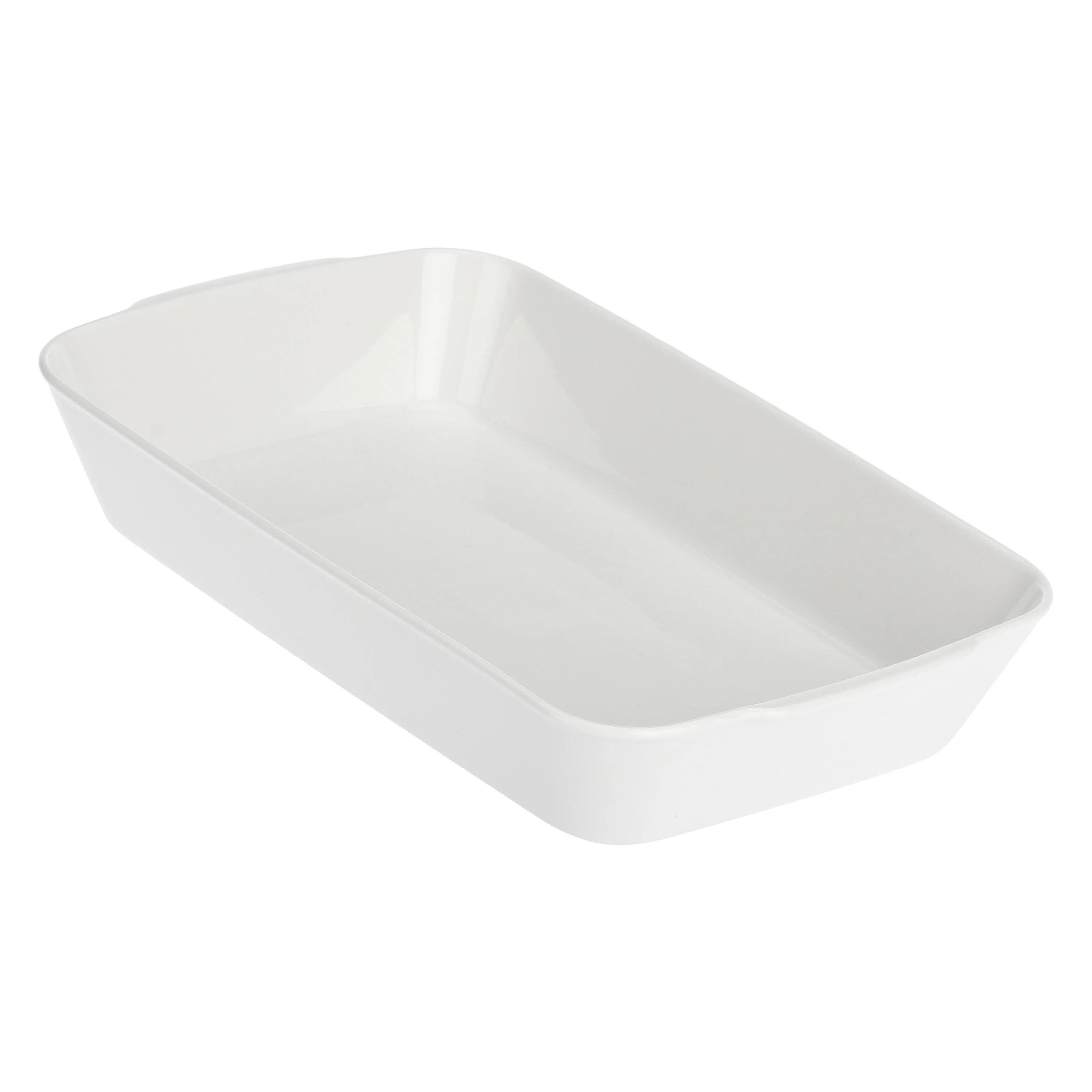LA PORCELLANA BIANCA Anghiari Teglia Rettangolare Stondata 35x22cm Porcellana