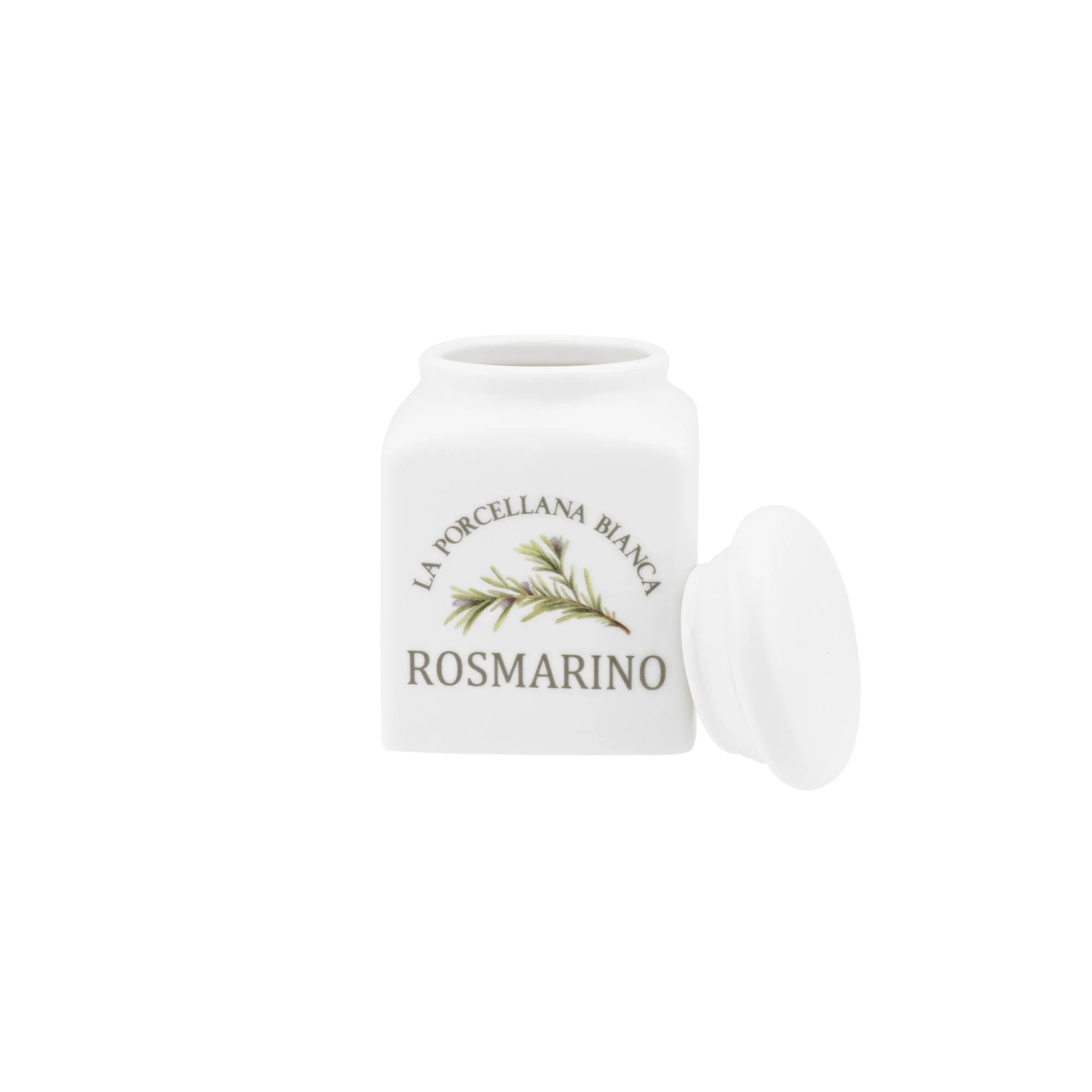 LA PORCELLANA BIANCA Conserva Barattolo Contenitore Rosmarino 175ml Porcellana - Image 2