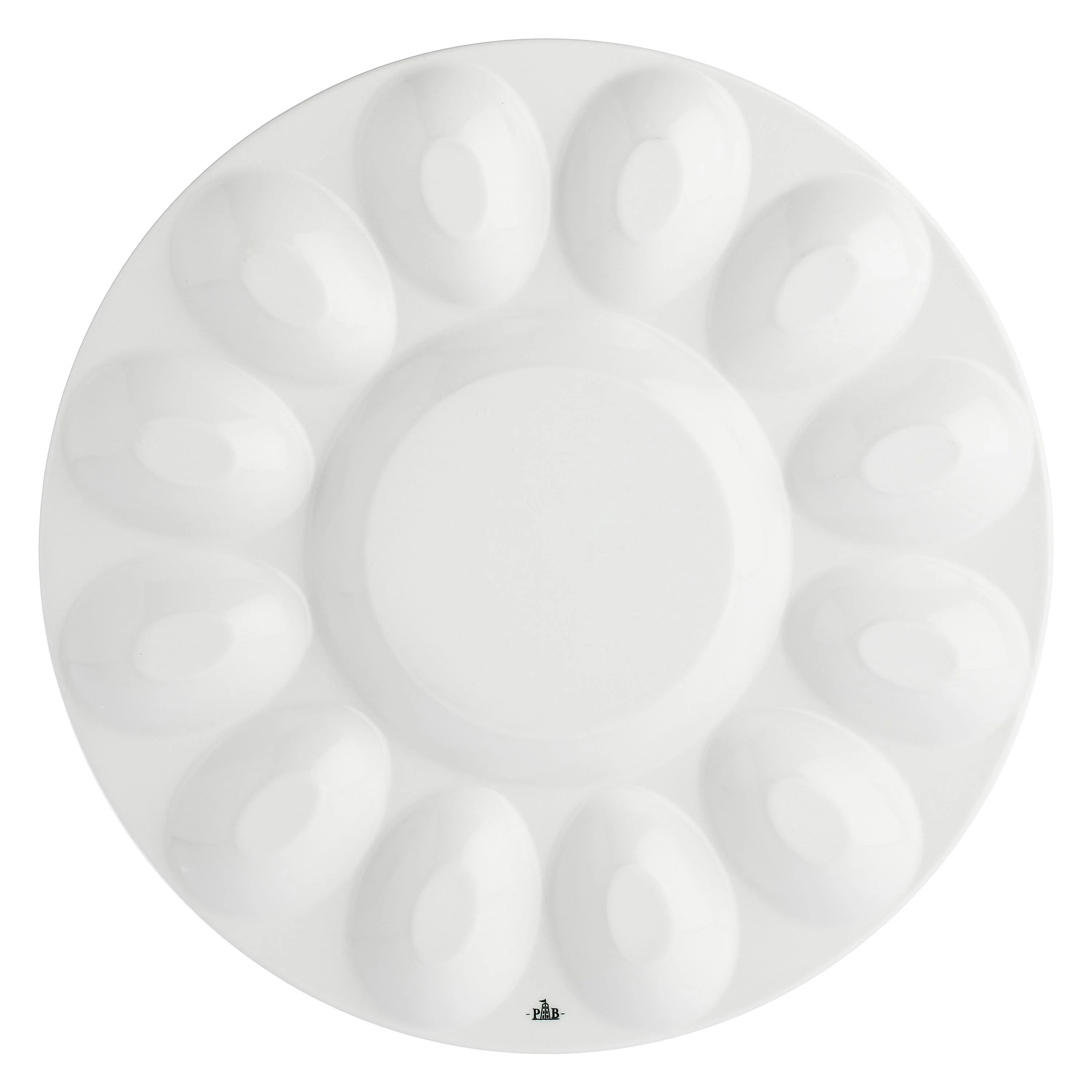 LA PORCELLANA BIANCA Convivio Vassoio Porta Uova 26,5cm Porcellana