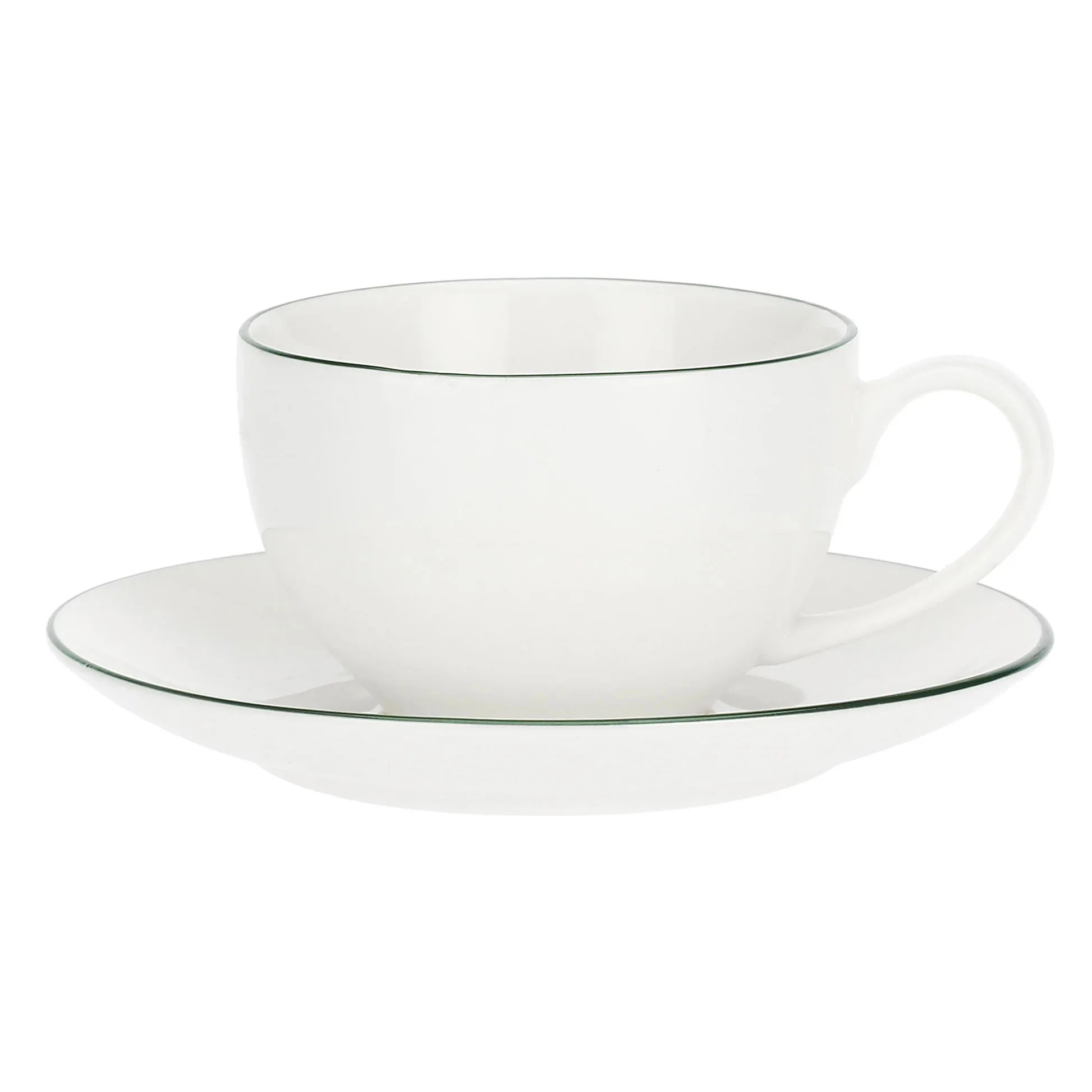 LA PORCELLANA BIANCA Dintorno Tazza Caffè con Piattino 100ml Set 6 Pezzi Porcellana - Image 2