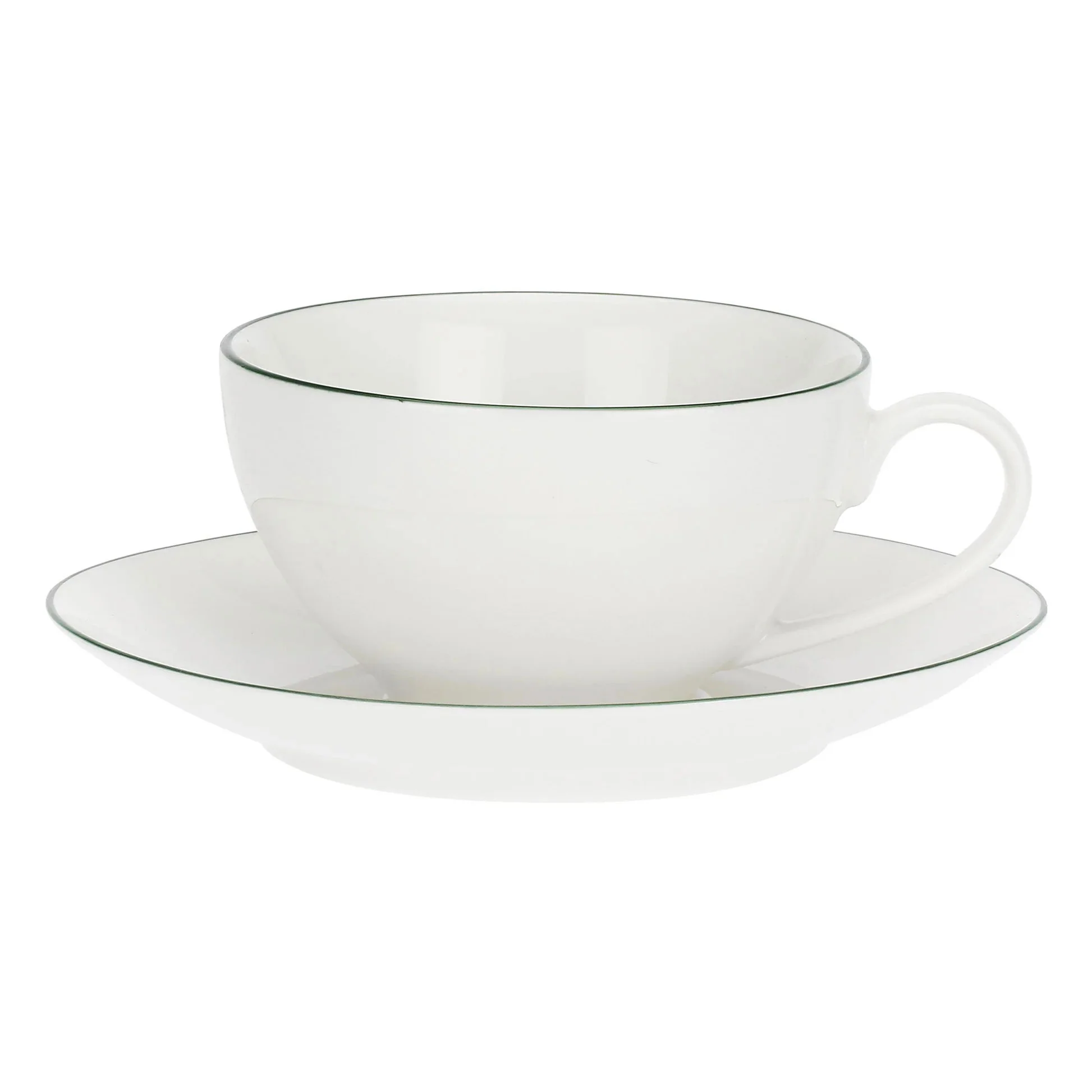 LA PORCELLANA BIANCA Dintorno Tazza Te con Piattino 220ml Set 6 Pezzi Porcellana - Image 2