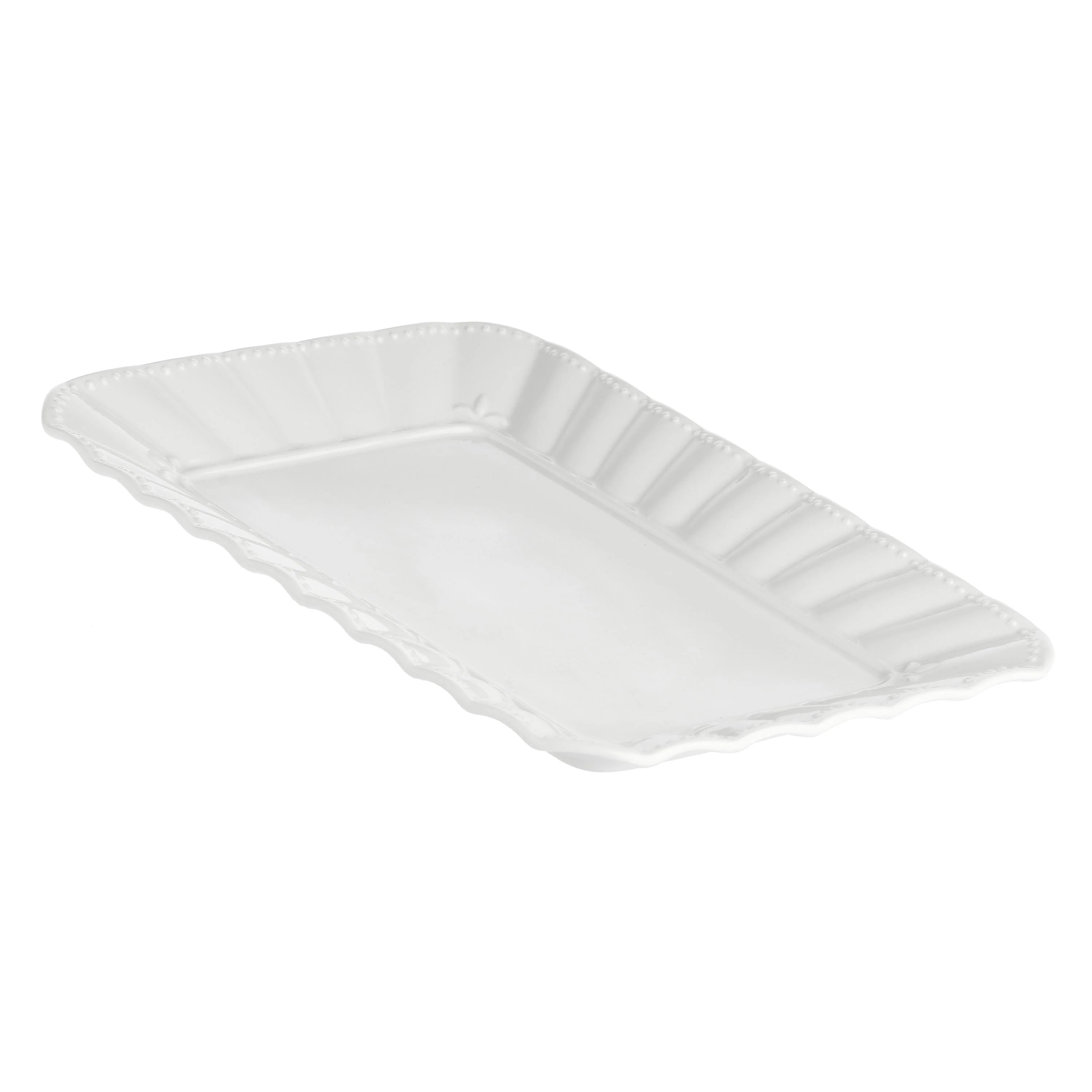 LA PORCELLANA BIANCA Ducale Vassoio Rettangolare 35x26cm Bianco Porcellana - Image 2